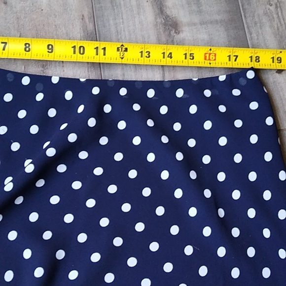 CHAPS BLUE WITH WHITE POLKA DOT SKIRT - Picture 6 of 7